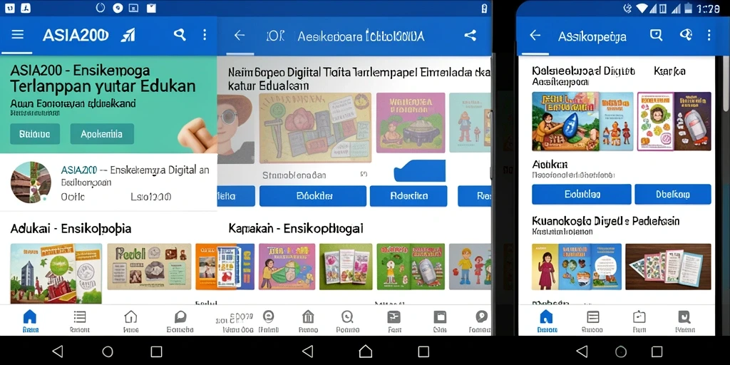 Screenshot utama ASIA200 menampilkan antarmuka aplikasinya yang informatif dan menarik.
