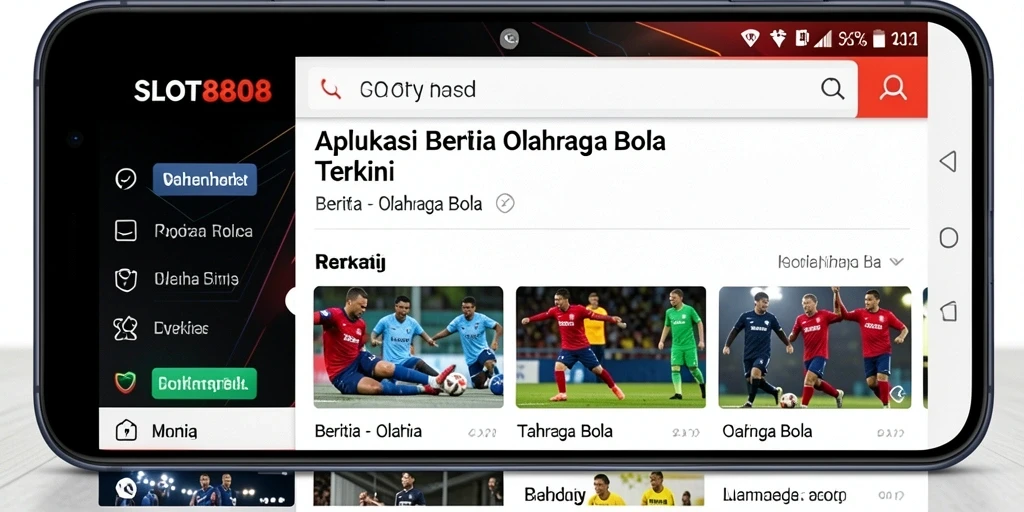 Antarmuka aplikasi SLOT8808 yang intuitif dan informatif.