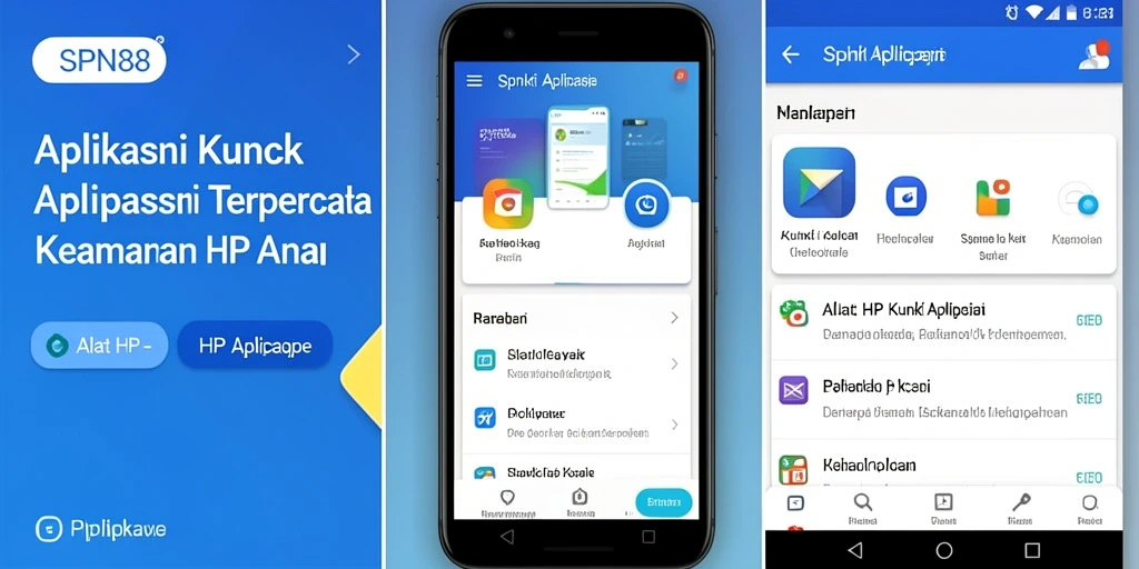 Antarmuka SPN88 menampilkan fitur kunci aplikasi dengan jelas dan sederhana.